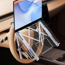 Foldable Car Laptop Holder, Adjustable Car Laptop Mount for Steering Wheel Tray picture