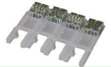 4X T812 812 XL Single Use Chip for Refillable Ink Cartridge for Wf 7820 Wf 7840  picture