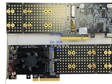 PLX8747 PCIe 3.0 X8 To 4*M.2 NVMe 4X M.2 SSD Adapter Direct Mode ZFS TrueNAS US picture