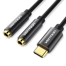 VENTION USB C to Dual 3.5mm Headphone Jack Audio Splitter for S:12.4x4.2x1cm  picture
