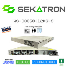 🔀 Cisco WS-C3850-12XS-S Catalyst 3850 Series Switch • 12× SFP+ 10GbE • IP Base⚡ picture