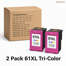 2 PK 61XL Ink Printer Cartridge For HP ENVY 4500 4501 4502 4504 5530 Tri-Color picture