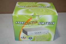 New 4-Port Manual KVM Switch - Control Multiple PCs w/1 Keyboard,Monitor,Mouse picture