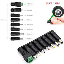 8Pcs AC DC Power Charger Adapter Tips Jack Plugs Universal For Laptop Notebook picture
