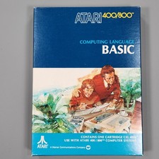 Vtg Atari 400 800 BASIC Computing Language Cartridge CXL4002 w/ Box 1979 picture