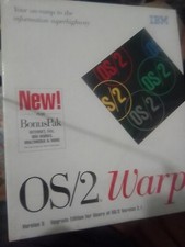 IBM OS/2 Warp Version 3 in Box w/ BonusPak - IBM CD ROM, 1994 - UNUSED picture