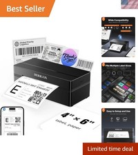 Portable Bluetooth Thermal Shipping Label Printer - Wireless 4x6 for Businesses picture