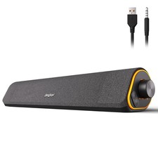 SOULION R50 Bluetooth Computer Speakers, 3.5mm PC Sound Bar for Dark Grey  picture