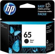 HP 65 Black Ink Cartridge for HP AMP 100, DeskJet 2600, ENVY 5000 Series picture
