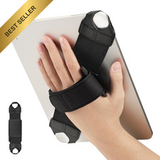 FINTIE Universal Tablet Hand Strap Holder 9-11 Inch 360 Swivel Handle for iPad picture