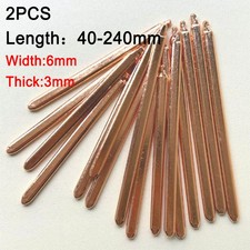 2PCS L:40-240mm * W:6mm * T:3mm Copper Heatsink Heat pipe For Notebook DIY picture