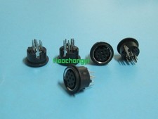 20 pcs Mini 8 Pin DIN Jack Circular PCB Mount Female Connector picture