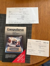 Vintage 1984 CompuServe IntroPak Introductory Subscription Information Service picture