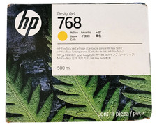 HP DesignJet 768 Yellow Flex Tech Ink Cartridge 500ml Exp: 10-2027 picture