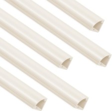 85in Corner Cable Concealer One-Cord Corner Duct Paintable 5 X L 17in, Beige picture