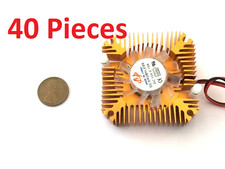 40 Pieces copper 12v 55mm 2PIN Aluminum Cooling Fan Heatsink Cooler VGA CPU A8 picture