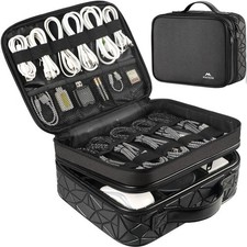 Cord Organizer Case with Adjustable Divider Large DJ Cable File Bag picture