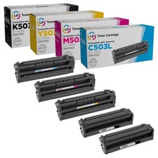 LD Compatible Samsung CLT-503L Set of 5 Cartridges for C3010DW and C3060FW MFP picture