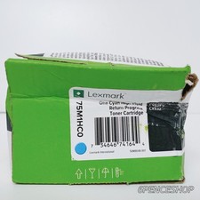 *Deformed Box* Lexmark 75M1HC0 Cyan High Yield Toner Cartridge picture