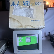 Atari SC1224 Color Monitor Original Box 1986 Vintage CRT Display Atari ST WORKS picture