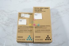 2 OEM Ricoh C5560,SDC555, LD155  Cyan & Black Print Cartridges 841333, 841336 picture