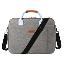 Gray Nylon Laptop Case Travel Briefcase For 15