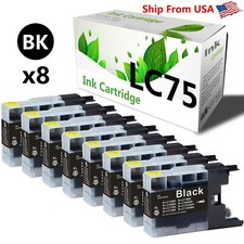 8PK LC75 LC 75XL LC-75 BK Ink Cartridge for MFC-J6510DW MFC-J6710DW Printer picture
