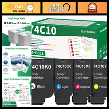 High-Quality Toner Cartridges 4-Pack for CS720 CS725 CX725 - 74C10K0 74C10C0 74C picture