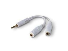 Belkin F8V234 White Speaker and Headphone Y Splitter  picture
