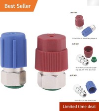 Durable R12/R22 to R134A High/Low Fitting Adapter Kit - Perfect for AC Retrofits picture
