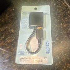 ONN HDMI to VGA Adapter, HDMI Male to VGA Female, 1ft, Black, ONA19AV030 picture