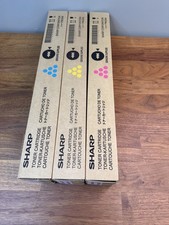 LOT OF 3 GENUINE SHARP BP-C50NT-CA, BP-C50NT-YA, BP-C50NT-MA Magenta, Yellow, Cy picture