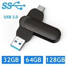 1 Pack  2-in-1 Type C Flash Drive USB 3.0 Dual OTG Metal Rugged Swivel USB Drive picture