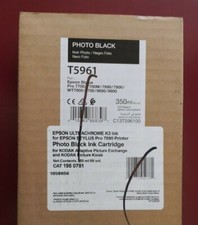 06-2022 Genuine EPSON T5961 Photo Black Ink 350ml for Stylus 7890/7900/9890/9900 picture