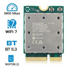QCNCM865 Wi-Fi 7 M.2 Module 2.4G/5G/6GHz Wifi Bluetooth 5.3 Card Adapter for PC picture