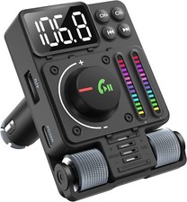 Transmisor De Audio Radio FM a Bluetooth 5.3 USB Receptor Para Carro Coche Auto picture