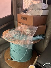 600FT 12-Strand OM3 Fiber Cable + CommScope Qwik-Fuse + Panduit Cat5e Lot picture
