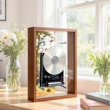 Wood Frame CD Player for Wall or Desk, Medium size Vintage photo frame picture