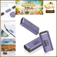 USB C Coupler 3 Pack 240W 40Gbps Adapter Female to Female Type C Extender 8K picture