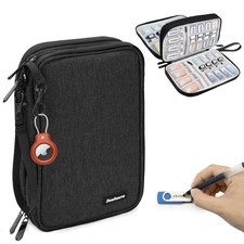USB Flash Drive Case Organizer, 48 Slot Thumb Drive Holder for SD Cards, Black picture