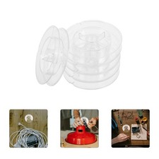 20Pcs Durable Plastic Cable Reels for Home Cord Management Transparent Spool picture