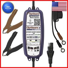 Tecmate Optimate 2 Duo TM-551 5-Step 12V/12.8V 2A Battery Charger Maintainer picture