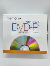 Memorex DVD-R 10 Pack Blank Media in Jewel Cases 16x /4.7GB /120Min picture
