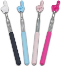 4 PCS Extendable Pointer Finger Stick - Bright Colored Telescopic Teachers...  picture