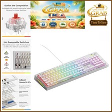 Mechanical Gaming Keyboard Full Size 104 Key Hot Swappable RGB USB C Aluminum picture