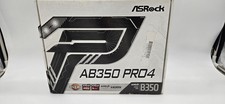 ASRock AB350M Pro4 AM4 AMD Micro ATX Motherboard New Open Box(Needs I/O) picture