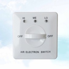 White Panel Fan Controller Three Speed Switch for Fan Coil Air Conditioning picture