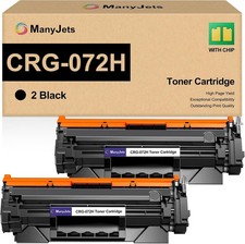 2-Pack 072H Black Toner for Canon MF284dw MF287dw MF289dw LBP172dw picture