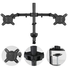 DUAL ARM MONITOR DESK MOUNT BRACKET SPRING ASSITED FULL MOTION FOR 10-27