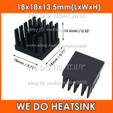 18x18x13.5mm With or Without Tape Black Anodize Heatsink Radiator Chipset Cooler picture